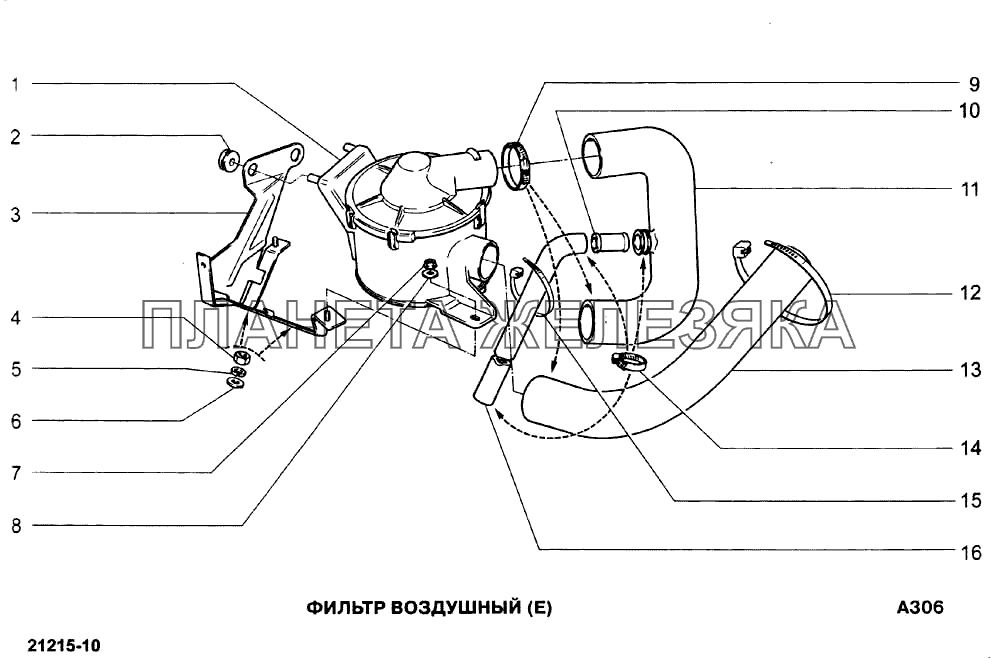 Фильтр воздушный (Е) ВАЗ-21213-214i